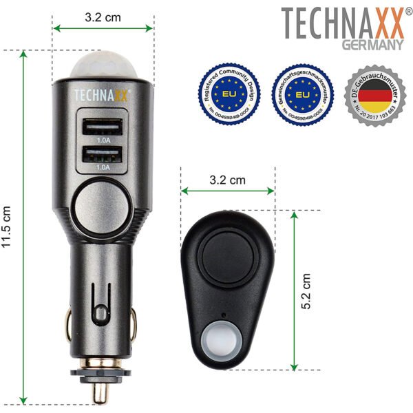 Technaxx car Alarm with Charging Function TX-100 - obrazek 4